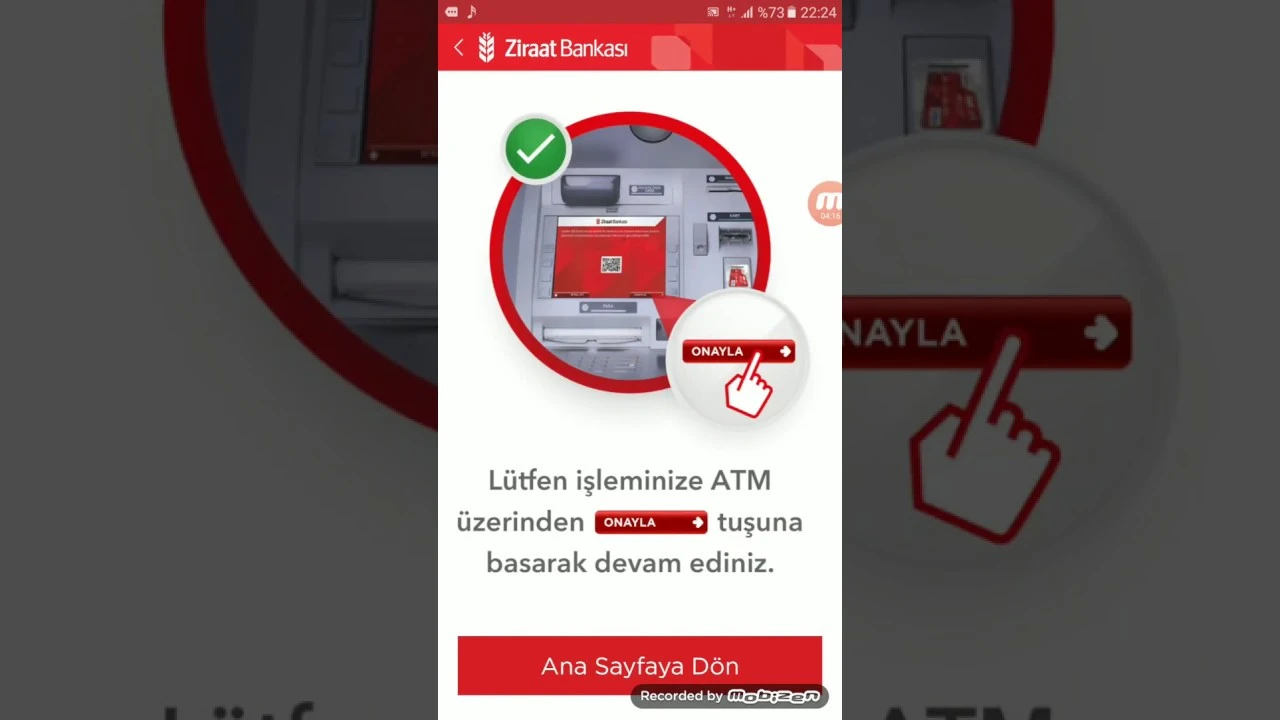 Ziraat Bankası QR Kod Para Çekme