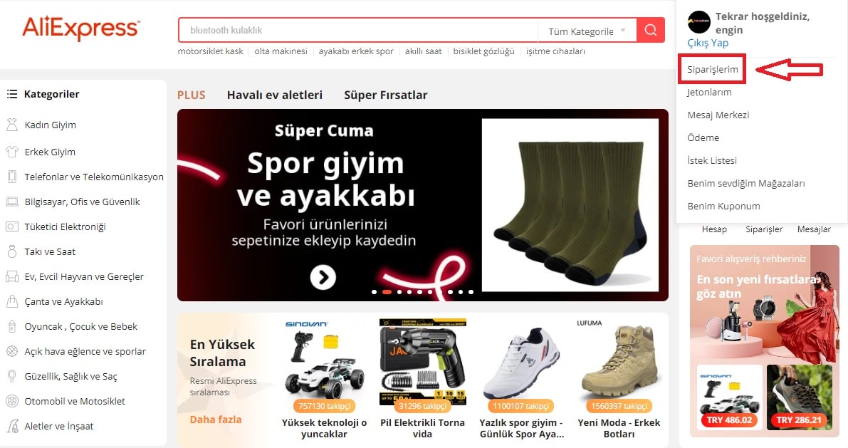 Aliexpress Sipariş İptali