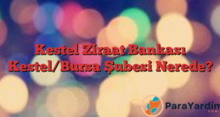 Kestel Ziraat Bankası Kestel/Bursa Şubesi Nerede?