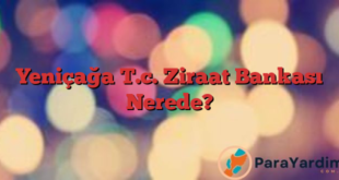 Yeniçağa T.c. Ziraat Bankası Nerede?
